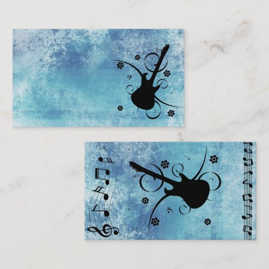 ギタービジネスカード 名刺 (正面/裏面)