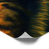 ギタービースト – ロックアンドロールタイガーポスタープリント ポスター (角)