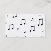 ギターピアノキーボード音楽ノート名刺 名刺 (裏面)