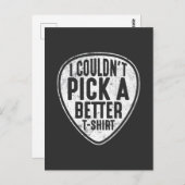 ギターピックエレクトリックバスギタリストミュージシャン ポストカード (正面/裏面)