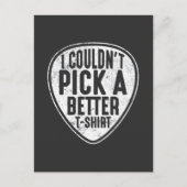 ギターピックエレクトリックバスギタリストミュージシャン ポストカード (正面)