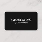 ギターピックギタリストインストラクター 名刺 (裏面)