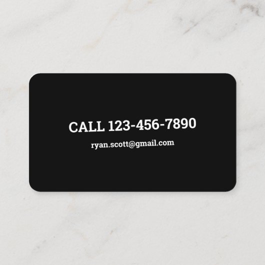 ギターピックギタリストインストラクター 名刺 (裏面)