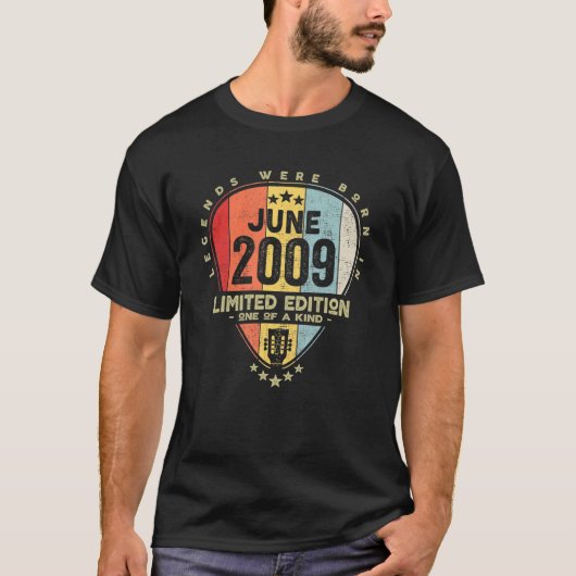 ギターピックレジェン生まれズは2009年6月ギター Tシャツ (正面)