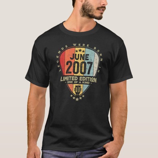 ギターピックレジェン生まれズ2007年6月ギター Tシャツ (正面)