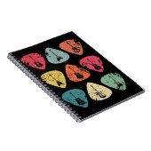 ギターピックレトロヴィンテージのギタリストのbassist ノートブック (右側)