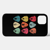 ギターピックレトロヴィンテージのギタリストのbassist Case-Mate iPhoneケース (裏面 (横))