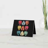 ギターピックレトロヴィンテージ サンキューカード (正面)