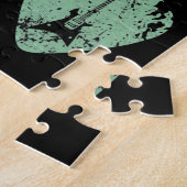 ギターピックレトロヴィンテージ ジグソーパズル (側面)