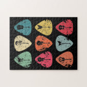 ギターピックレトロヴィンテージ ジグソーパズル (横)