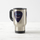 ギターピック(スマイル顔) トラベルマグ (正面左)