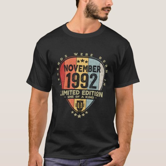 ギターピック – レジェンド生まれズ1992年11月G Tシャツ (正面)