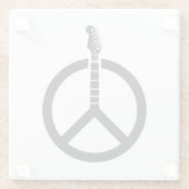 ギターピースサイン ガラスコースター (裏面)