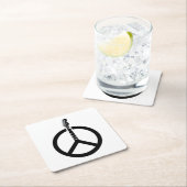 ギターピースサイン スクエアペーパーコースター (インサイチュ)