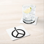 ギターピースサイン スクエアペーパーコースター (インサイチュ)