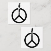 ギターピースサイン スクエア名刺 (正面/裏面)