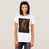 ギターファッション ギタリスト、タトゥー Tシャツ (正面フル)