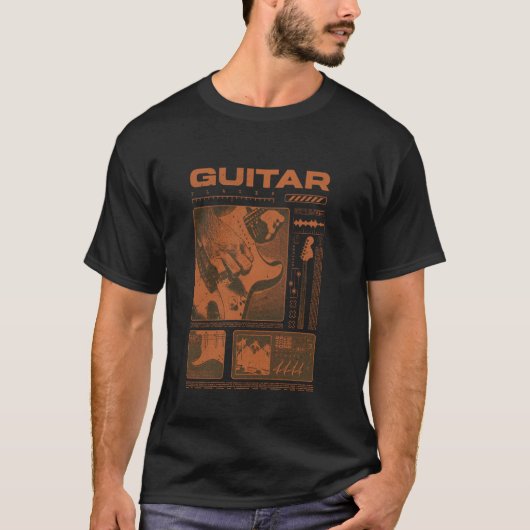ギターファン ギタリスト ストリートウェア  1 Tシャツ (正面)