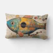 ギターフィッシュ装飾用クッション ランバークッション (裏面)