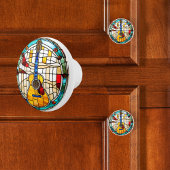 ギターフェイクステンドグラス セラミックノブ