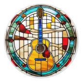 ギターフェイクステンドグラス セラミックノブ (正面)