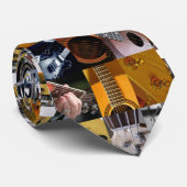 ギターフォトコラージュ ネクタイ (ロール)