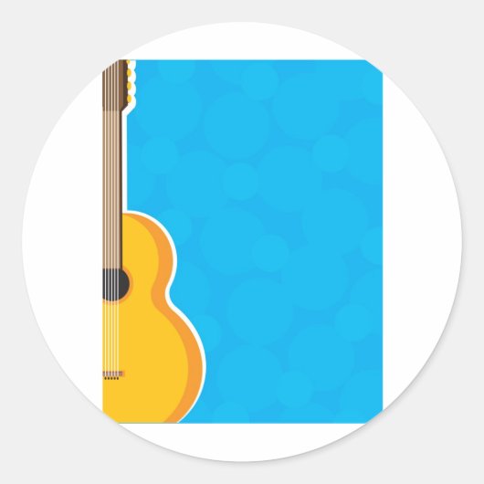 ギターフレーム ラウンドシール (正面)