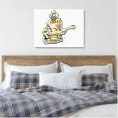 ギターブルース・マン感じ- it キャンバスプリント (インサイチュ (寝室))