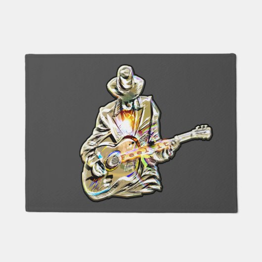 ギターブルース・マン感じ- it ドアマット (正面)