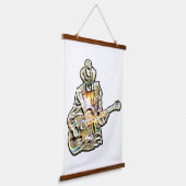 ギターブルース・マン感じ- it 吊り下げ型タペストリー (傾斜あり)