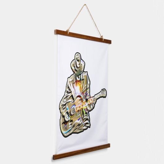 ギターブルース・マン感じ- it 吊り下げ型タペストリー (傾斜あり)