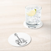 ギタープリント ラウンドペーパーコースター (インサイチュ)