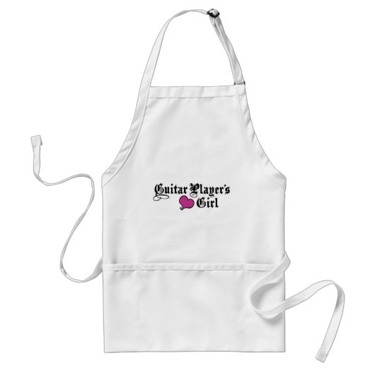 ギタープレイヤーの女の子 スタンダードエプロン (正面)