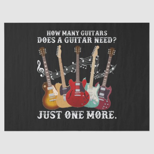 ギタープレイヤーへのギタギフトの数 薄葉紙 (正面)