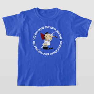 ギタープレイヤー最高のフレンドギタリストの漫画の子供 Tシャツ
