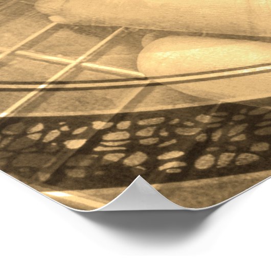 ギタープレイヤー歌手のパフォーマーのコラージュ ポスター (角)