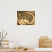 ギタープレイヤー歌手のパフォーマーのコラージュ ポスター (キッチン)