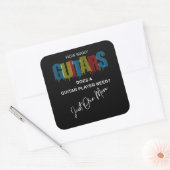 ギタープレーヤーが必要とするギターの数 スクエアシール (封筒)