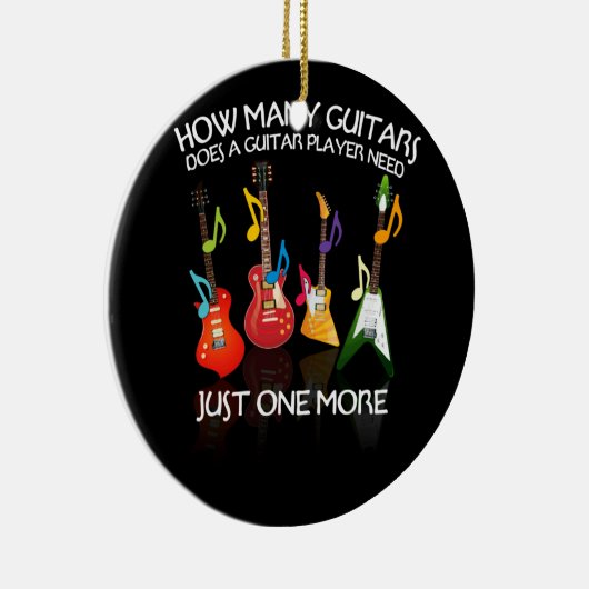 ギタープレーヤーが必要とするギターの数 セラミックオーナメント (右)
