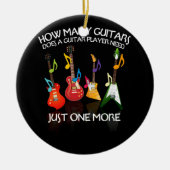 ギタープレーヤーが必要とするギターの数 セラミックオーナメント (正面)