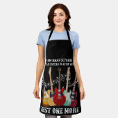 ギタープレーヤーに必要なギターの数は?おもしろい エプロン (着用した状態)