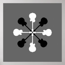 ギタープレーヤーのための音楽デコールウォール ポスター