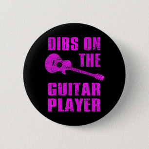 ギタープレーヤーのギタリストおもしろいの恋人のディブス 缶バッジ