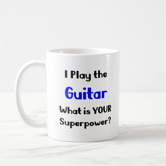 ギタープレーヤーのコーヒーマグ コーヒーマグカップ (左)