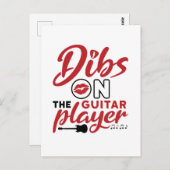ギタープレーヤーのディブス ポストカード (正面/裏面)