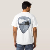 ギタープレーヤーのロックギタピック Tシャツ (裏面フル)