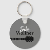 ギタープレーヤーの名前グレイ音楽 キーホルダー (正面)