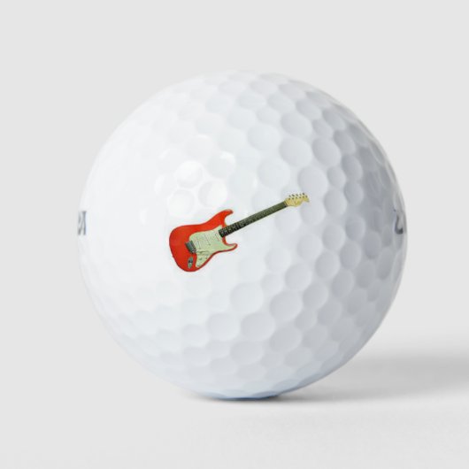 ***ギタープレーヤーの***ゴルフボール ゴルフボール (正面)