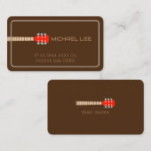 ギタープレーヤーまたはミュージックストアBrown 名刺 (正面/裏面)