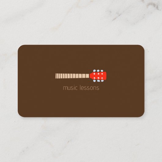 ギタープレーヤーまたはミュージックストアBrown 名刺 (裏面)